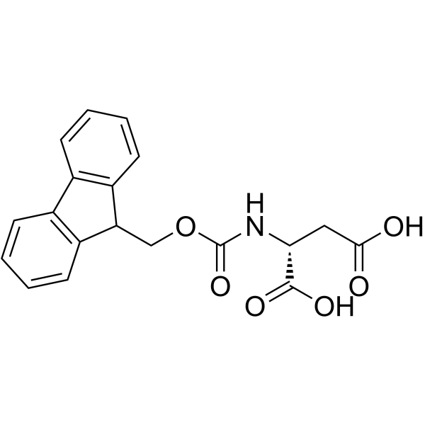 Fmoc-D-天冬氨酸结构式