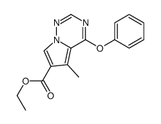 5-甲基-4-苯氧基吡咯并[2,1-f] [1,2,4]三嗪-6-羧酸乙酯结构式