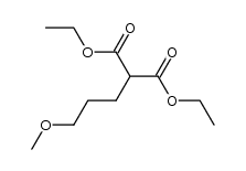 (3-methoxy-propyl)-malonic acid diethyl ester结构式
