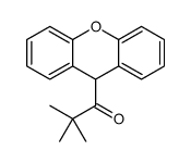 2,2-dimethyl-1-(9H-xanthen-9-yl)propan-1-one结构式