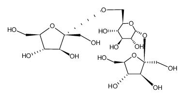 α-D-fructofuranosyl-(2→6)-α-D-glucopyranosyl-(1→2)-β-D-fructofuranoside结构式