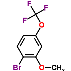 1-Bromo-2-methoxy-4-(trifluoromethoxy)benzene结构式