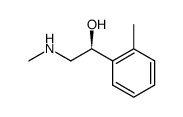(+)-(S)-N-methyl-2-hydroxy-2-<(2-methyl)phenyl> ethylamine结构式