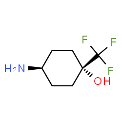 顺-4-氨基-1-(三氟甲基)环己醇结构式