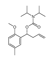 (R)-1-(2-methoxy-5-methylphenyl)but-3-enyl diisopropylcarbamate Structure