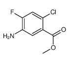 methyl 5-amino-2-chloro-4-fluorobenzoate Structure