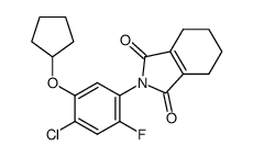 N-(2-fluoro-4-chloro-5-cyclopentyloxyphenyl)-3,4,5,6-tetrahydrophthalimide Structure