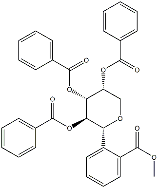 1,5-Anhydro-D-mannitol tetrabenzoate结构式