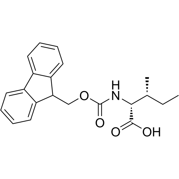 Fmoc-D-isoleucine Structure