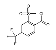 2-methylsulfonyl-4-(trifluoromethyl)benzoyl chloride Structure