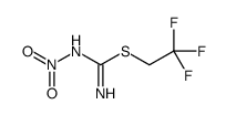 2,2,2-trifluoroethyl N'-nitrocarbamimidothioate Structure