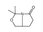 3,3-二甲基四氢吡咯并[1,2-c]噁唑-5(1H)-酮结构式
