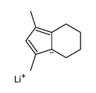 lithium,1,3-dimethyl-4,5,6,7-tetrahydroinden-1-ide结构式