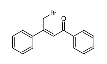 4-bromo-1,3-diphenylbut-2-en-1-one结构式
