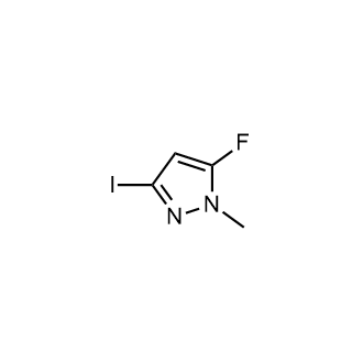 5-氟-3-碘-1-甲基-1H-吡唑结构式
