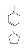 1,2,5,6-tetrahydro-N-methyl-4-(1-pyrrolidino)pyridine Structure
