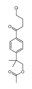 2-[4-(4-Chlorobutanoyl)phenyl]-2-methylpropyl acetate结构式