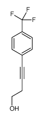 4-[4-(trifluoromethyl)phenyl]but-3-yn-1-ol结构式