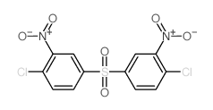 二[4-氯-3-硝基苯]砜结构式