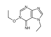 6H-Purin-6-imine,1-ethoxy-7-ethyl-1,7-dihydro-(9CI) Structure