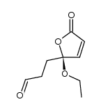 (S)-3-(2-ethoxy-5-oxo-2,5-dihydrofuran-2-yl)propanal结构式