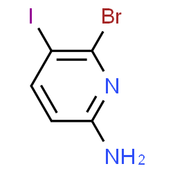 6-Bromo-5-iodopyridin-2-amine Structure