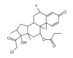 [(6S,8S,9R,10S,11S,13S,14S,16S,17R)-17-(2-chloroacetyl)-6,9-difluoro-17-hydroxy-10,13,16-trimethyl-3-oxo-6,7,8,11,12,14,15,16-octahydrocyclopenta[a]phenanthren-11-yl] propanoate Structure
