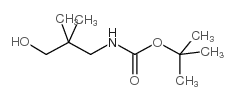 2,2-二甲基-3-(Boc-氨基)-1-丙醇结构式