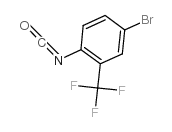 4-溴-2-(三氟甲基)苯基异氰酸酯结构式