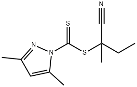2-Cyanobutanyl-2-yl 3,5-dimethyl-1H-pyrazole-1-carbodithioate Structure