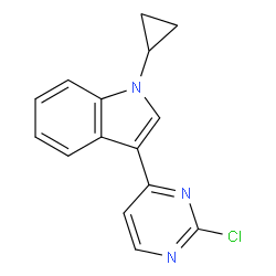 3-(2-Chloropyrimidin-4-yl)-1-cyclopropyl-1H-indole Structure