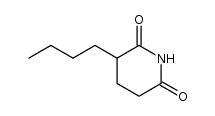 3-butyl-piperidine-2,6-dione结构式