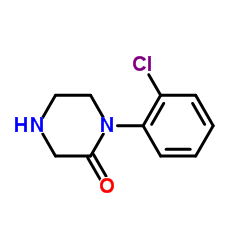 1-(2-Chlorophenyl)-2-piperazinone Structure