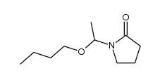 1-(1-butoxy-ethyl)-pyrrolidin-2-one结构式
