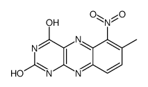 7-methyl-6-nitro-1H-benzo[g]pteridine-2,4-dione结构式
