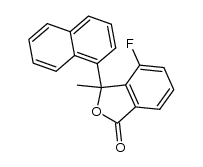 4-fluoro-3-methyl-3-naphthalen-1-yl-3H-isobenzofuran-1-one Structure