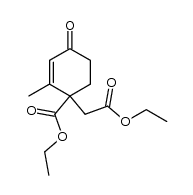 ethyl 1-(2-ethoxy-2-oxoethyl)-2-methyl-4-oxocyclohex-2-enecarboxylate结构式