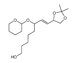 (E)-8-((S)-2,2-dimethyl-1,3-dioxolan-4-yl)-6-((tetrahydro-2H-pyran-2-yl)oxy)oct-7-en-1-ol结构式
