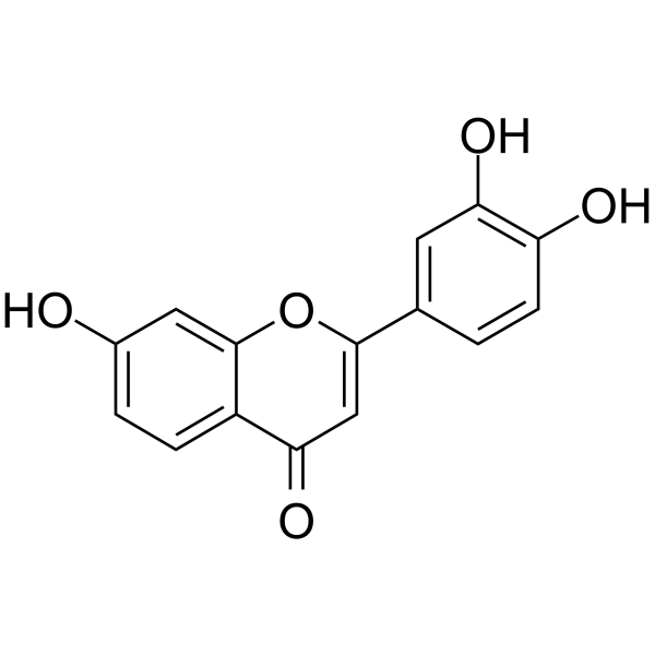 3',4',7-三羟基黄酮结构式