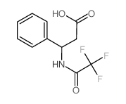 3-苯基-3-(2,2,2-三氟乙酰氨基)丙酸结构式