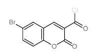 6-溴-2-氧代-2H-1-苯并吡喃-3-羧酸氯结构式