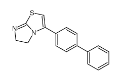 3-(4-phenylphenyl)-5,6-dihydroimidazo[2,1-b][1,3]thiazole结构式