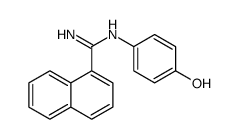 N'-(4-hydroxyphenyl)naphthalene-1-carboximidamide结构式