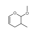 2-methoxy-3-methyl-3,4-dihydro-2H-pyran结构式