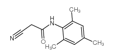 2-氰基-N-(2,4,6-三甲基苯基)-乙酰胺结构式