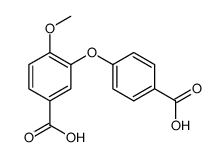 3-(4-carboxyphenoxy)-4-methoxybenzoic acid结构式