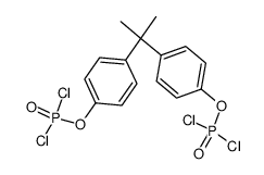 2,2-bis-(4-dichlorophosphoryloxy-phenyl)-propane Structure