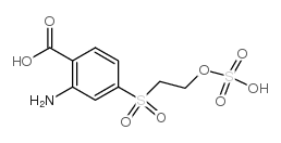 Benzoicacid, 2-amino-4-[[2-(sulfooxy)ethyl]sulfonyl]- Structure