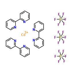 三(2,2'-二吡啶)钴(III)三(六氟磷酸盐)结构式