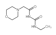 4-Morpholineacetamide,N-[(ethylamino)carbonyl]-结构式